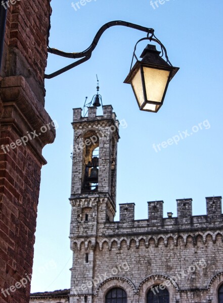 Lamppost Torre Gubbio Historian Free Photos