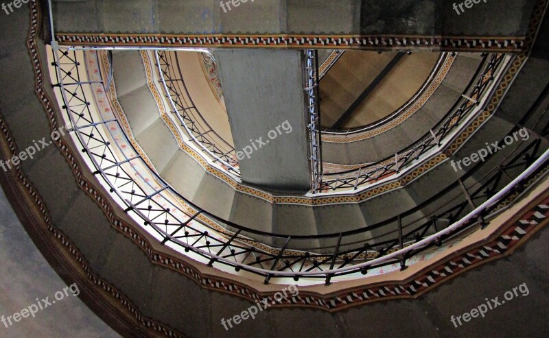 Stairs Architecture Geometry Construction Spiral