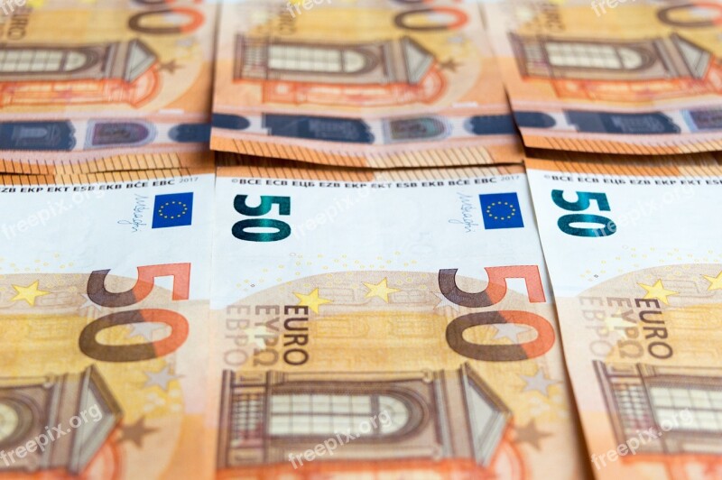 Money Euro Banknotes Euro Finance Business