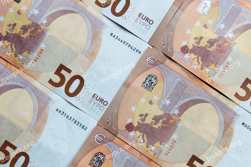 Money Euro Banknotes Euro Finance Business