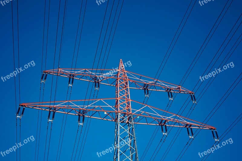 Strommast Energy Electricity High Voltage Pylon