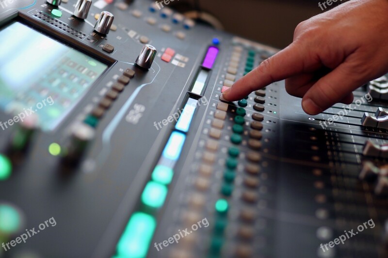 Mixer Mix Fader Console Sound