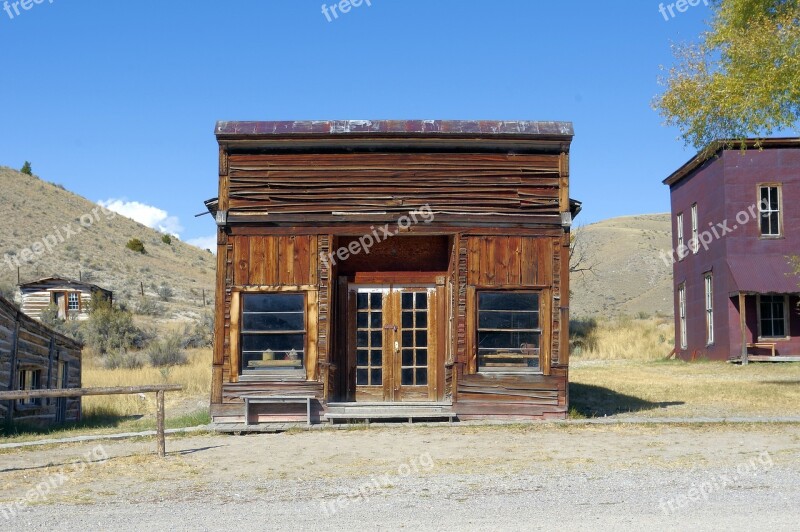 Old Bannack City Drug Store Henry Plummer Road Agents Outlaw Hanging