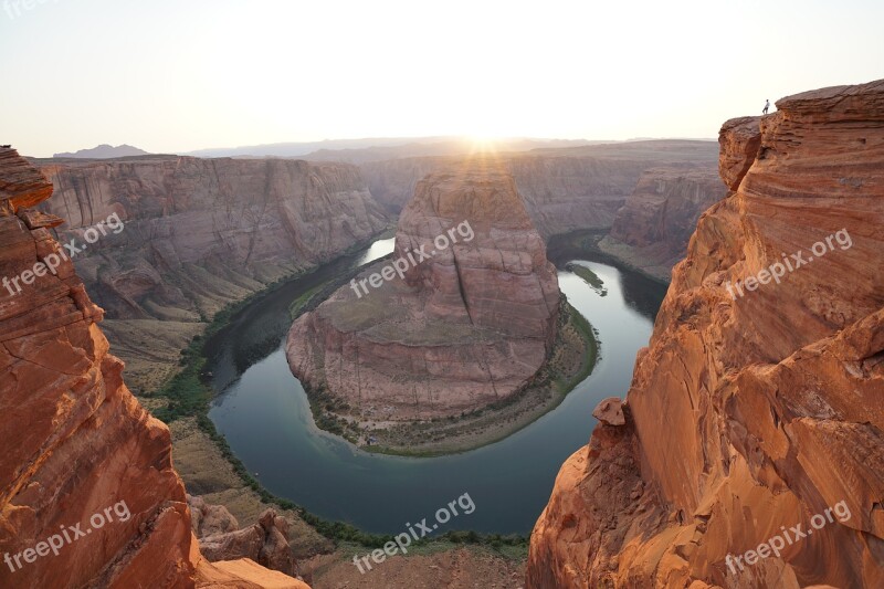 Arizona Horseshoe Bend Desert River Landscape