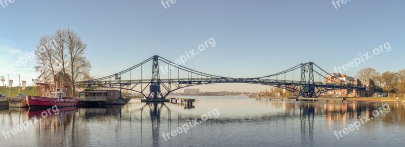 Kaiser Wilhelm Bridge Wilhelmshaven Landmark Swing Bridge Bridge