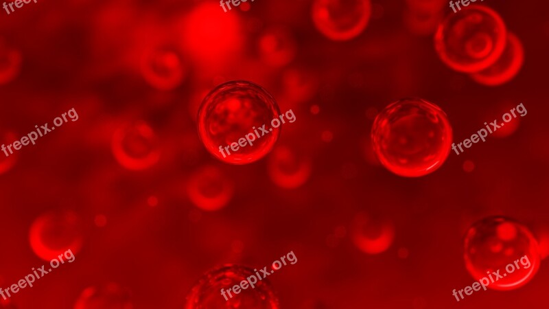 Water Blow Abstract Red Background