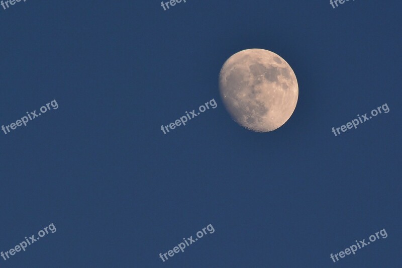 Moon Increasingly Astronomy Sky Free Photos