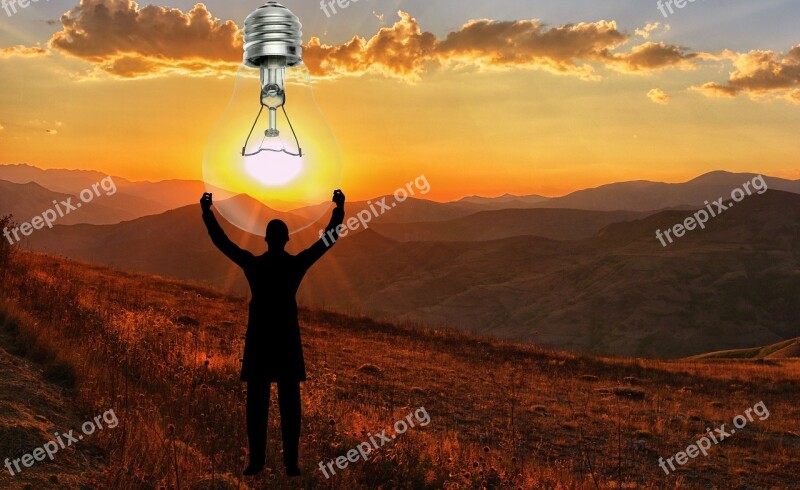 Light Bulb Sun Solar Energy