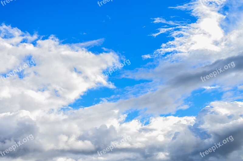 Nature Summer Cloud Cover Fluffy Free Photos