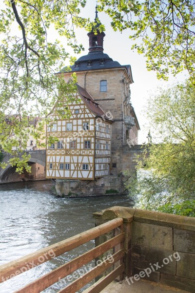 Old Architecture Travel Waters Bamberg