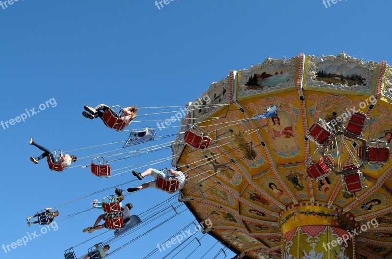 Kettenkarussel Fair Carousel Historically Sky