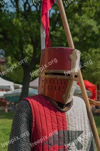 Knight Helmet Armor Medieval Festival Costume