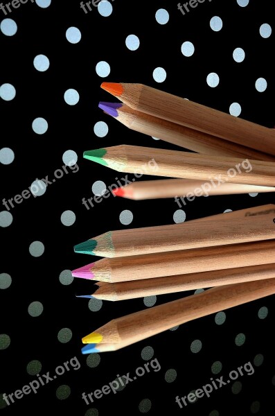 Background Pencil Education Wood Colored Pencil