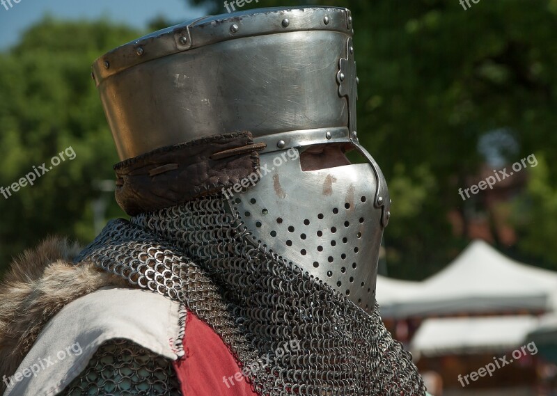 Middle Ages Armor Chivalry Knight Helmet