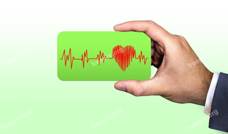 Business Businessman Business Card Heart Curve