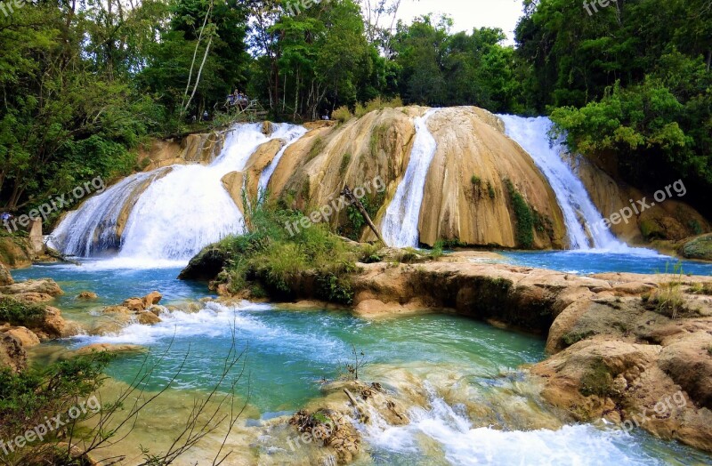 Body Of Water Flow Nature Cascade River