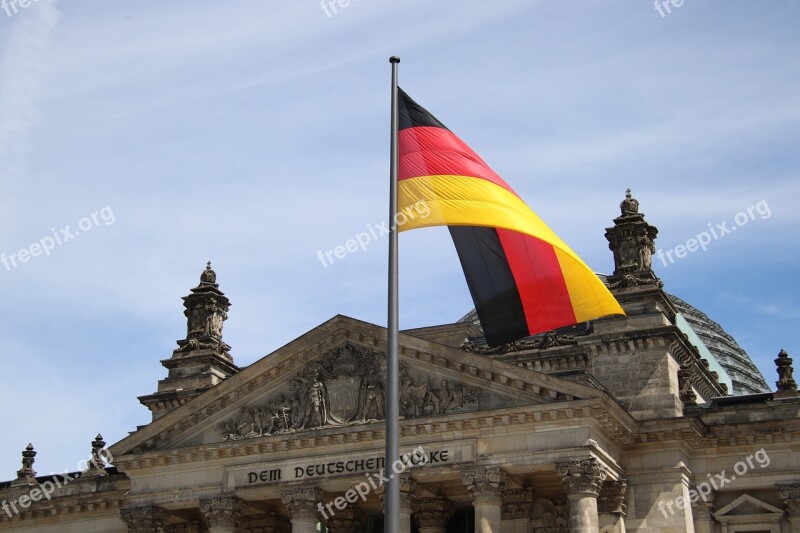 Germany Berlin Reichstag Flag German Flag