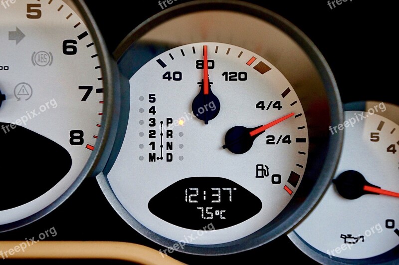 Gauge Dashboard Speedometer Dial Gasoline