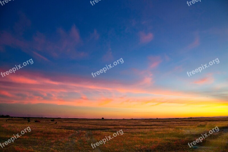 Sunset Nature Dawn Sky Sun