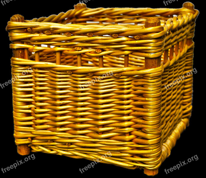 Wicker Basket Basket Woven Basket Ware Graze