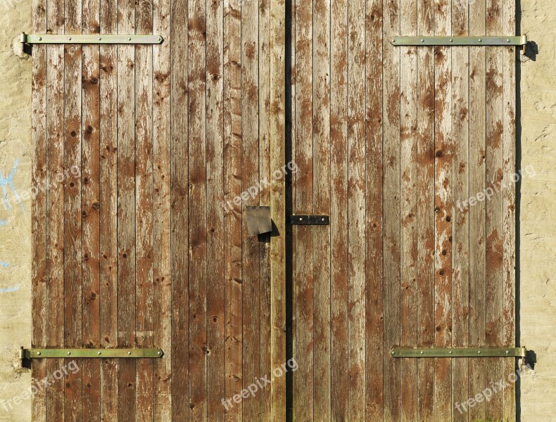 Wooden Boards Boards Wooden Gate Old Barn