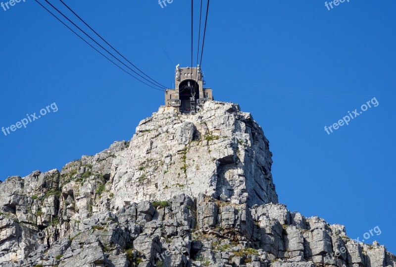 Table Mountain Cable Station Cable Car Mountain Rock