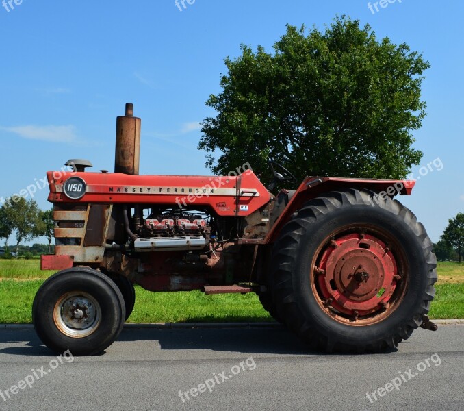 Tractor Vehicle Machine Massey Ferguson Agriculture