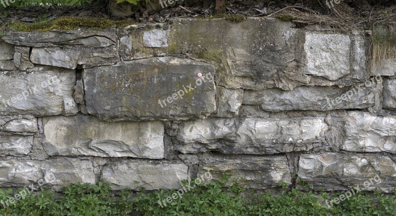 Stone Wall Quarry Stone Natural Stone Joints Split