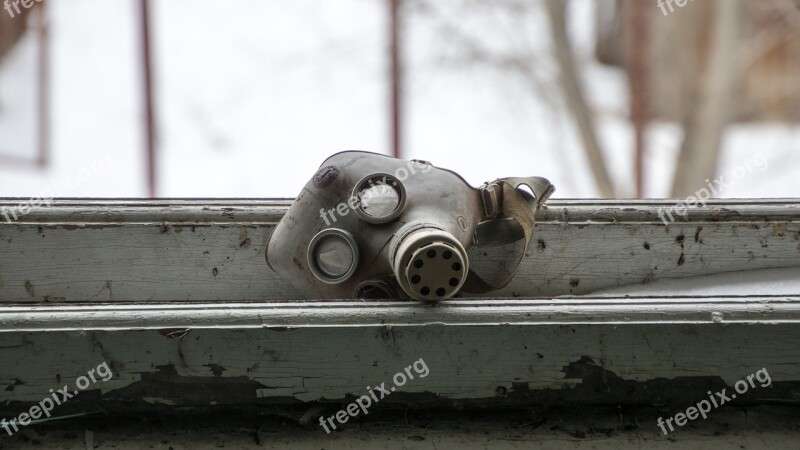 Gas Mask Creepy Child Children Window