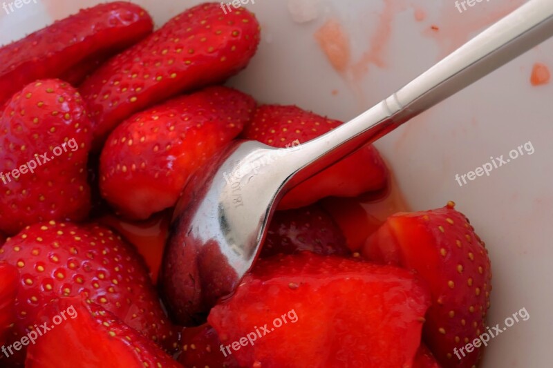 Strawberry Fruit Dessert Food Berry