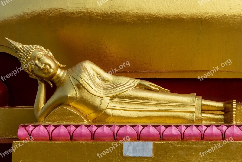 Buddha Reclining Buddha God Statue Buddhism