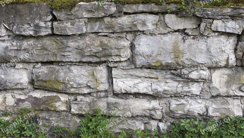 Stone Wall Quarry Stone Natural Stone Joints Split