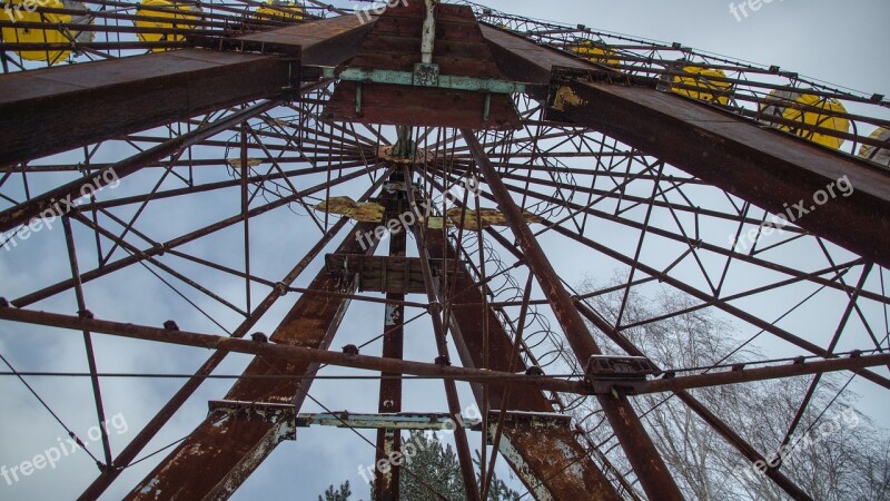 Pripyat Carousel Ferris Wheel Theme Park Fairground