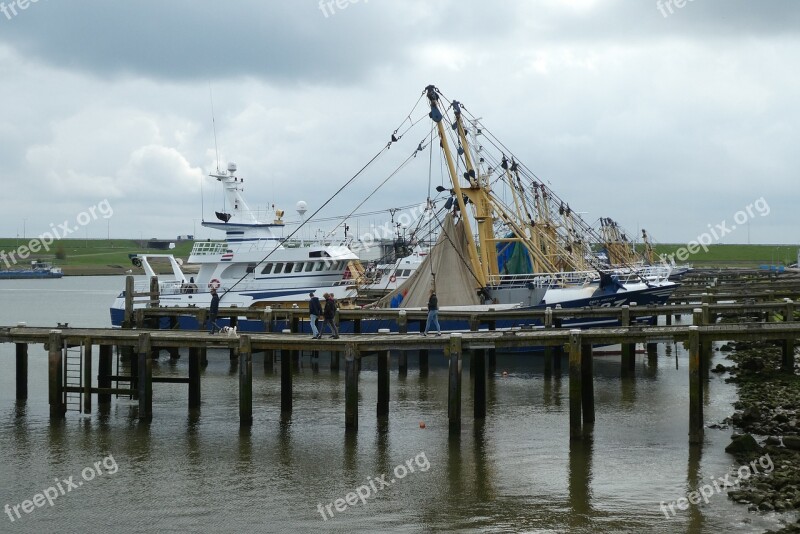 Port Fisheries Fishing Boats Stellendam Sea