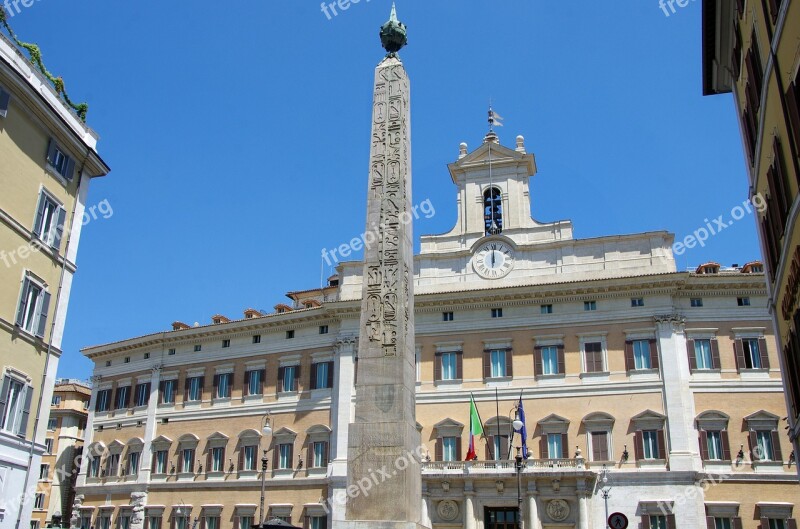 Italy Rome Obelisk Hieroglyphs Architecture