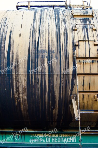 Railway Carriage Cars Rusty Railway Trains