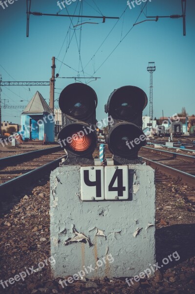 Railway Trains Station Rails The Transportation System