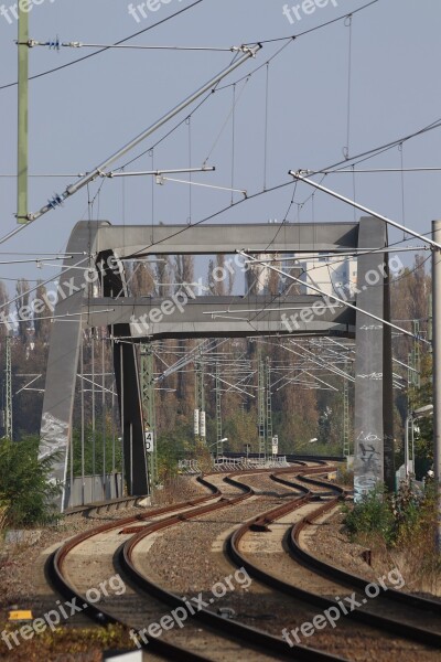 Snake Line Rails Railway Train Bridge