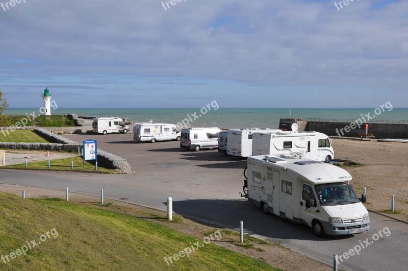 Camping Car Travel Horizontal Outdoor Sky