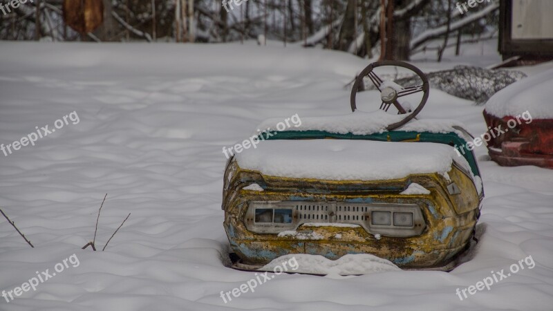 Bumper Car Pripyat Theme Park Fairground Ukraine