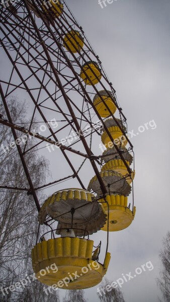 Pripyat Carousel Ferris Wheel Theme Park Fairground