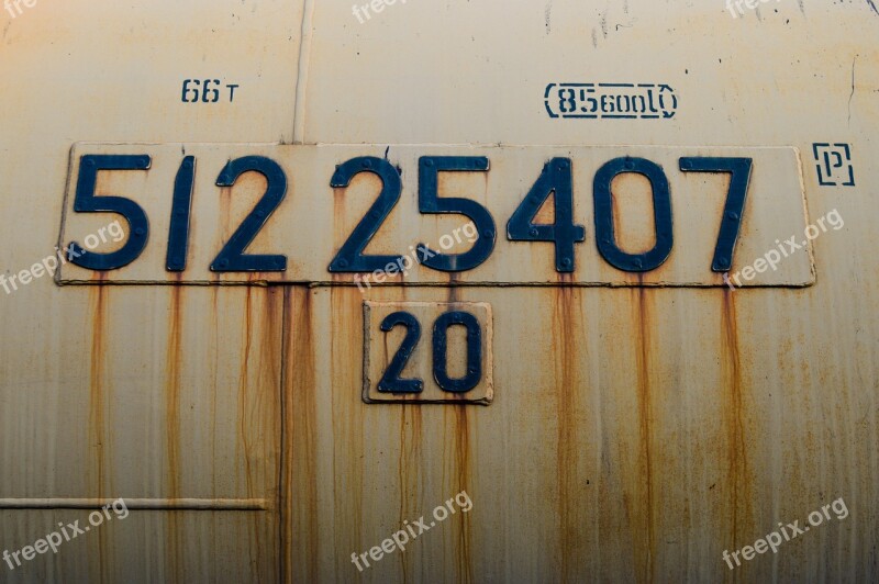 Railway Carriage Cars Rusty Railway Trains