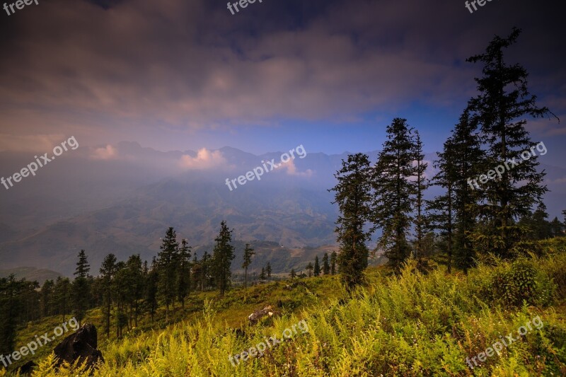 Vietnam Background Scenery Natural Mountain