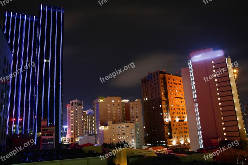 The City Ho Chi Minh Dragon House Wharf Vietnam Night