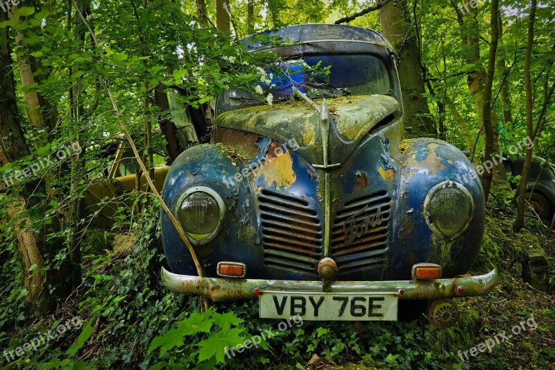 Auto Car Cemetery Oldtimer Old Rust