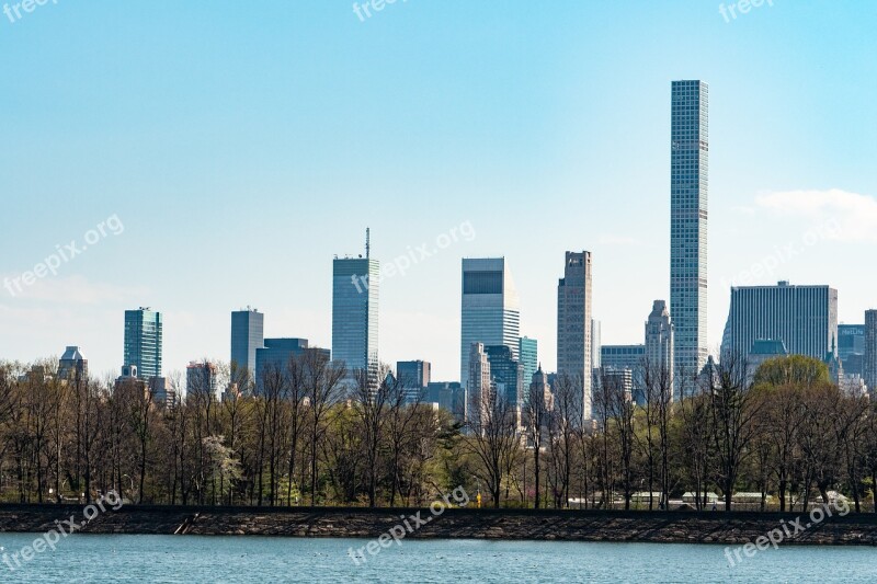 New York City Central Park Spring City Architecture