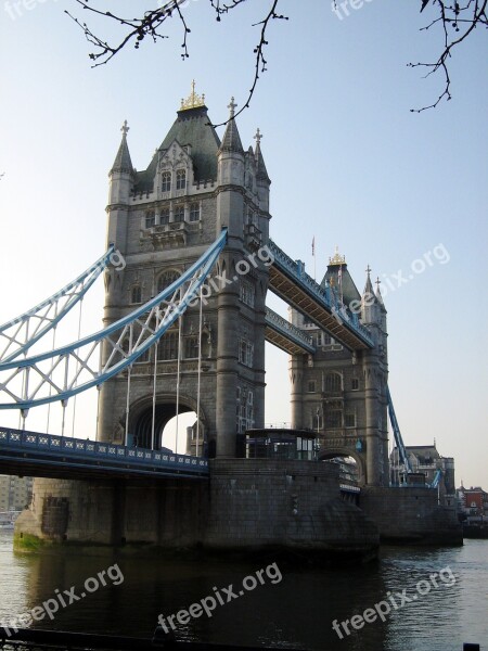 London Tower Bridge Bridge Architecture River