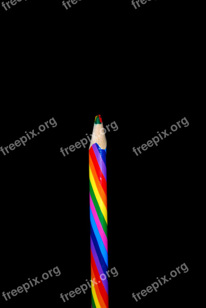 Color Pen Rainbow Colors Paint Draw