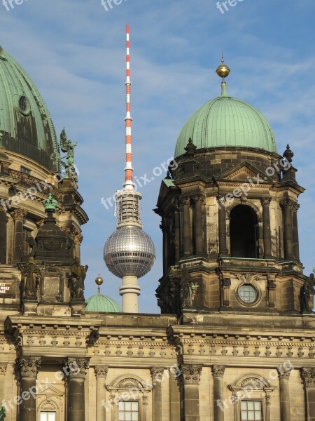 Tv Tower Berlin Cathedral Berlin Alexanderplatz Capital