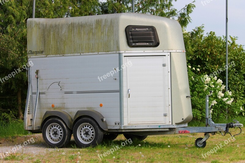 Horse Trailer Horse Transporter Transport Equestrian Tournament